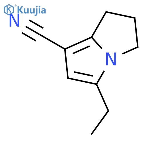 5-ethyl-2,3-dihydro-1H-Pyrrolizine-7-carbonitrile structure
