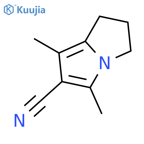 2,3-dihydro-5,7-dimethyl-1H-Pyrrolizine-6-carbonitrile structure