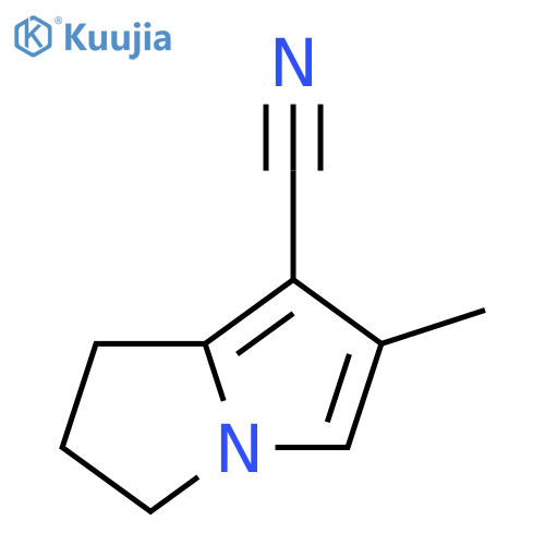 1H-Pyrrolizine-7-carbonitrile,2,3-dihydro-6-methyl-(9CI) structure