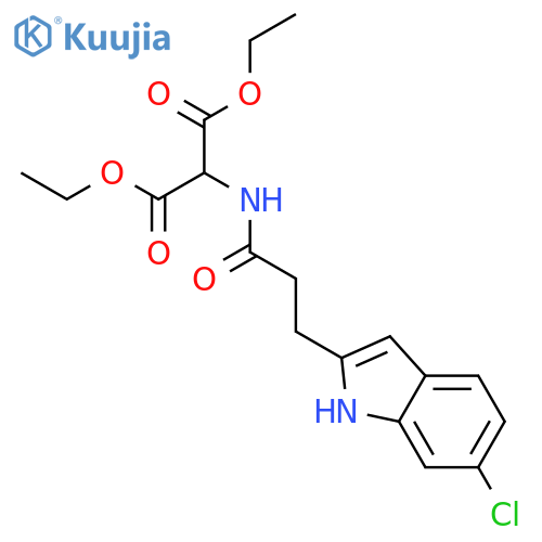 Diethyl (6-Chloro-2-indolylmethyl)acetamidomalonate structure
