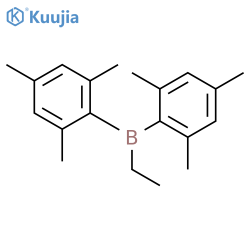 BORANE, ETHYLBIS(2,4,6-TRIMETHYLPHENYL)- structure