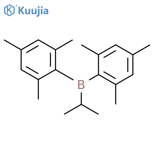 Borane, (1-methylethyl)bis(2,4,6-trimethylphenyl)- structure