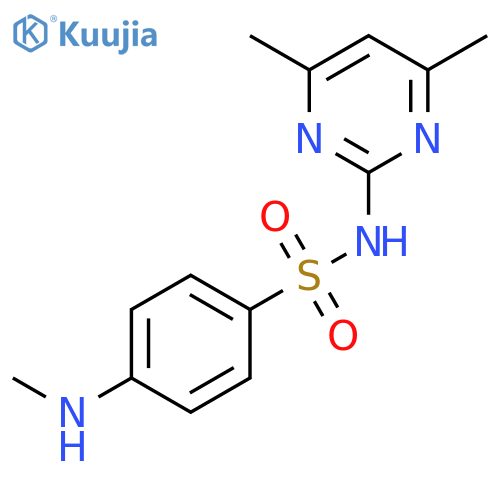 Benzenesulfonamide, N-(4,6-dimethyl-2-pyrimidinyl)-4-(methylamino)- structure