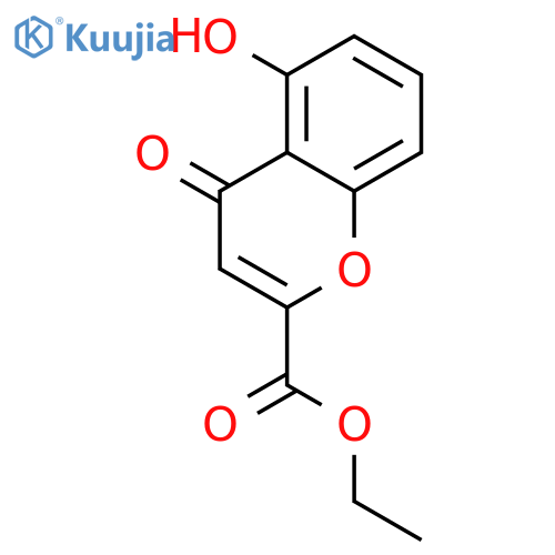 ethyl 5-hydroxy-4-oxo-4H-chromene-2-carboxylate structure