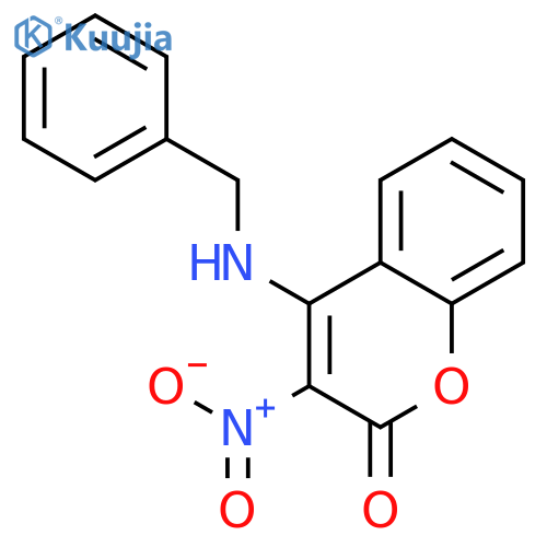 4-(benzylamino)-3-nitro-2H-chromen-2-one structure