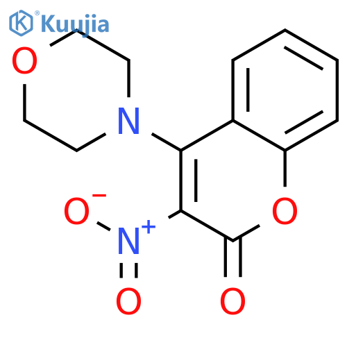 4-(morpholin-4-yl)-3-nitro-2H-chromen-2-one structure