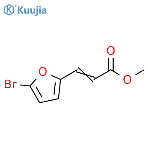 2-Propenoic acid, 3-(5-bromo-2-furanyl)-, methyl ester structure