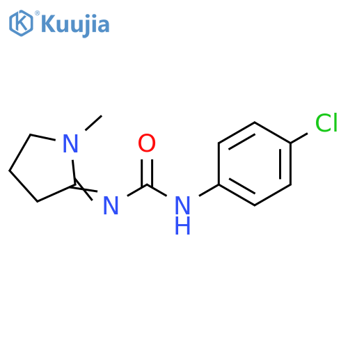 Urea, (4-chlorophenyl)(1-methyl-2-pyrrolidinylidene)- structure