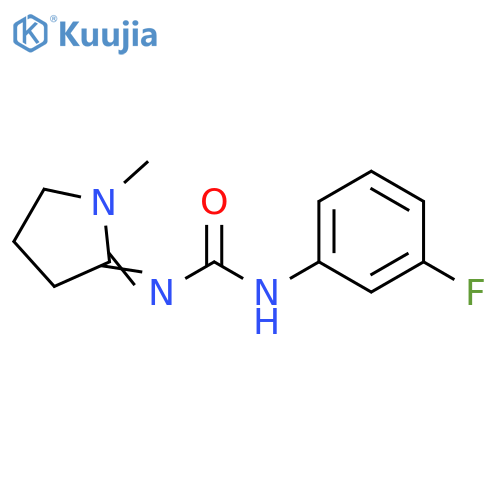 Urea, (3-fluorophenyl)(1-methyl-2-pyrrolidinylidene)- structure