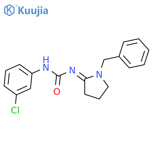 Urea, (3-chlorophenyl)[1-(phenylmethyl)-2-pyrrolidinylidene]- structure