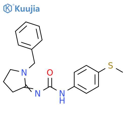 Urea, [4-(methylthio)phenyl][1-(phenylmethyl)-2-pyrrolidinylidene]- structure