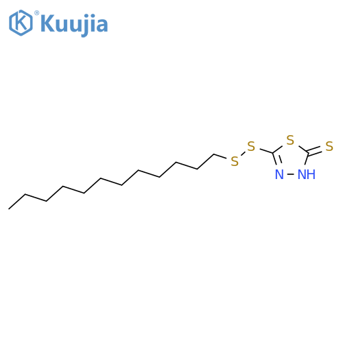 1,3,4-Thiadiazole-2(3H)-thione,5-(dodecyldithio)- structure