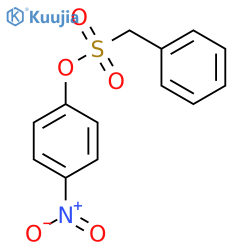 Benzenemethanesulfonicacid, 4-nitrophenyl ester structure
