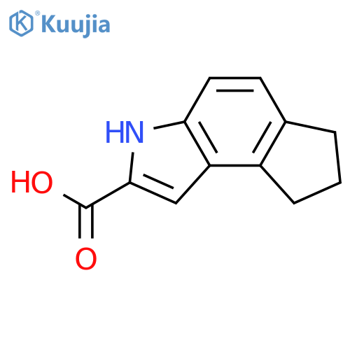 3,6,7,8-tetrahydro-Cyclopent[e]indole-2-carboxylic acid structure