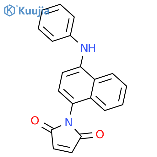 1H-Pyrrole-2,5-dione,1-[4-(phenylamino)-1-naphthalenyl]- structure