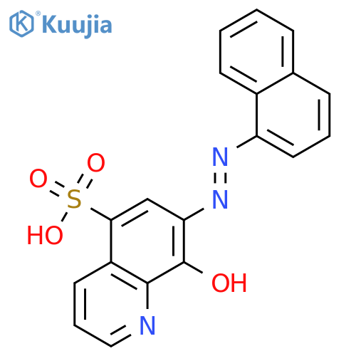 5-Quinolinesulfonicacid, 8-hydroxy-7-[2-(1-naphthalenyl)diazenyl]- structure