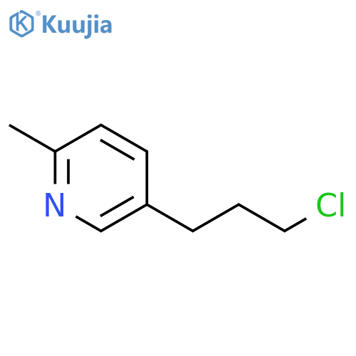 5-(3-chloropropyl)-2-methyl-Pyridine structure