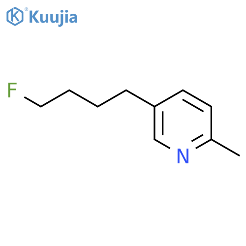 5-(4-fluorobutyl)-2-methyl-Pyridine structure