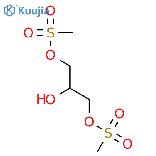 (2-hydroxy-3-methylsulfonyloxypropyl) methanesulfonate structure
