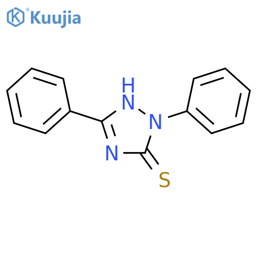 3H-1,2,4-Triazole-3-thione, 1,2-dihydro-2,5-diphenyl- structure