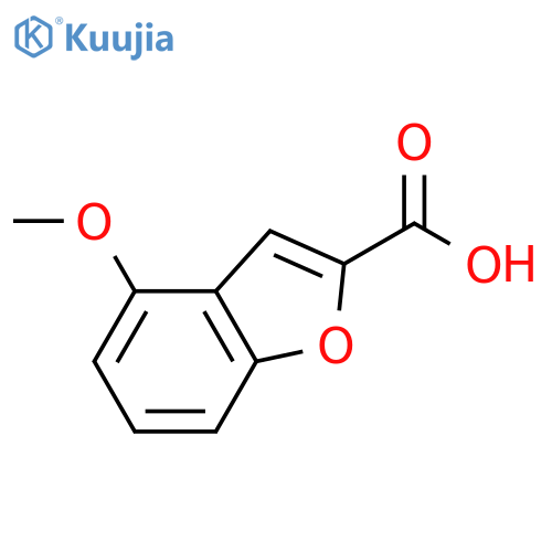 4-methoxy-1-benzofuran-2-carboxylic acid structure