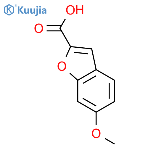 6-methoxy-1-benzofuran-2-carboxylic acid structure