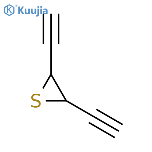 Thiirane,2,3-diethynyl-, trans- (9CI) structure