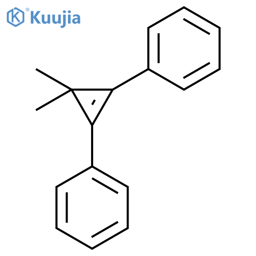 Benzene, 1,1'-(3,3-dimethyl-1-cyclopropene-1,2-diyl)bis- structure