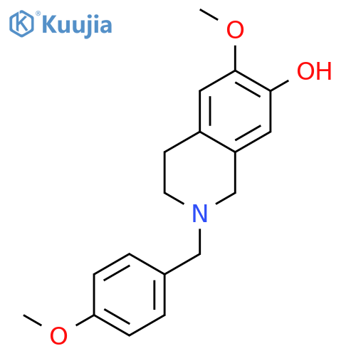 6-Methoxy-2-(4-methoxybenzyl)-1,2,3,4-tetrahydroisoquinolin-7-ol structure