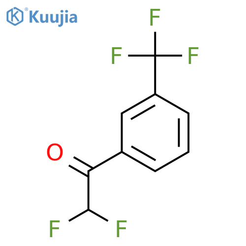 2,2-difluoro-1-3-(trifluoromethyl)phenylethan-1-one structure
