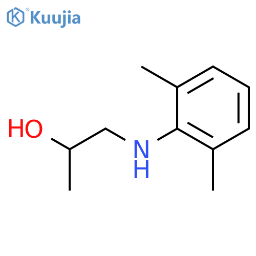 1-(2,6-dimethylphenyl)aminopropan-2-ol structure