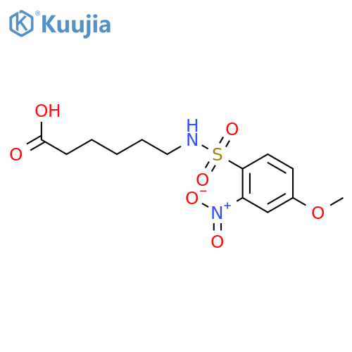 HEXANOIC ACID, 6-[[(4-METHOXY-2-NITROPHENYL)SULFONYL]AMINO]- structure