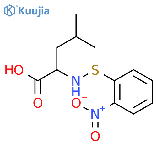 N-2-Nitrophenylsulfenyl-L-leucine structure