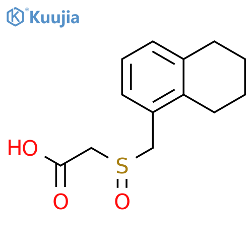 Acetic acid, [[(5,6,7,8-tetrahydro-1-naphthalenyl)methyl]sulfinyl]- structure