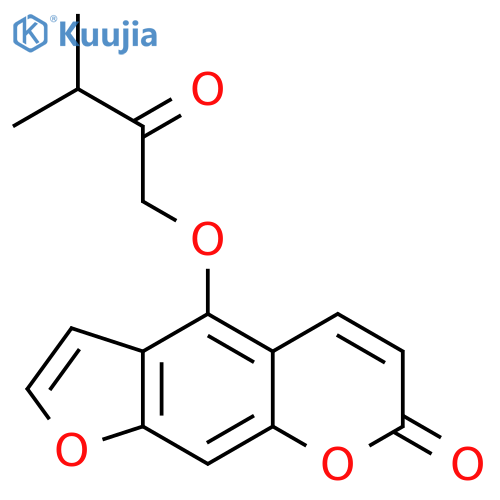7H-Furo[3,2-g][1]benzopyran-7-one,4-(3-methyl-2-oxobutoxy)- structure