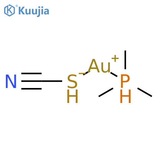 Gold, (thiocyanato-kS)(trimethylphosphine)- structure
