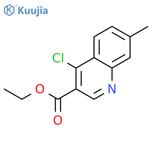 Ethyl 4-chloro-7-methylquinoline-3-carboxylate structure