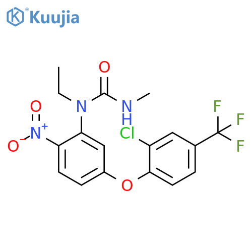Urea,N-[5-[2-chloro-4-(trifluoromethyl)phenoxy]-2-nitrophenyl]-N-ethyl-N'-methyl- structure