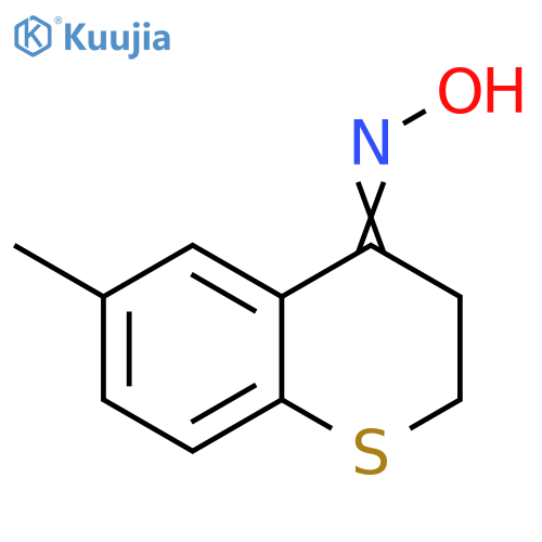 N-[(4E)-6-methyl-3,4-dihydro-2H-1-benzothiopyran-4-ylidene]hydroxylamine structure