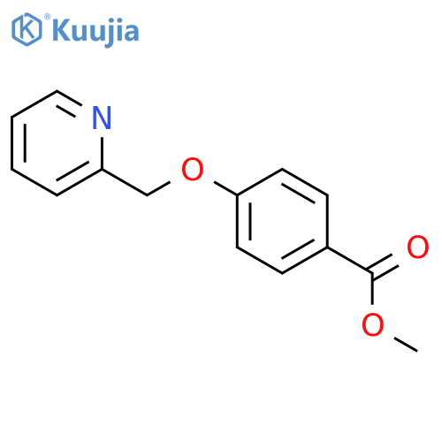 Benzoic acid, 4-(2-pyridinylmethoxy)-, methyl ester structure