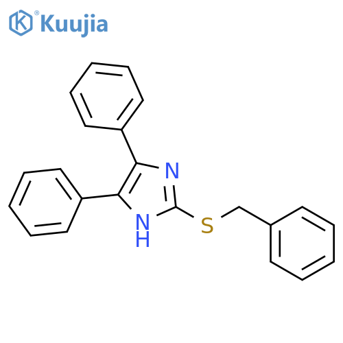 2-(benzylsulfanyl)-4,5-diphenyl-1H-imidazole structure