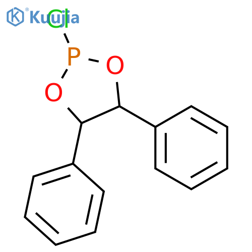 1,3,2-Dioxaphospholane, 2-chloro-4,5-diphenyl- structure