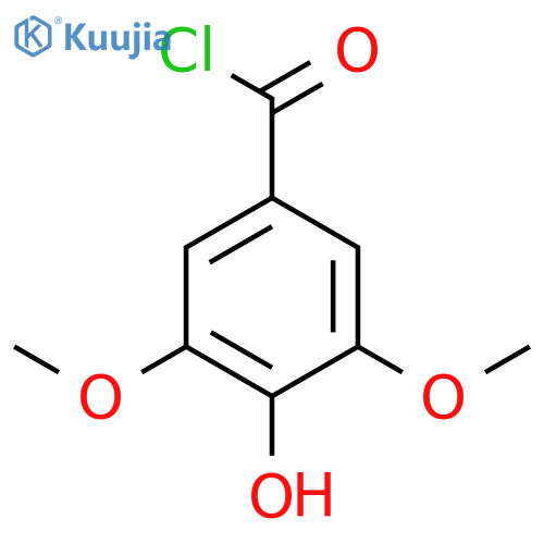 Benzoyl chloride, 4-hydroxy-3,5-dimethoxy- structure