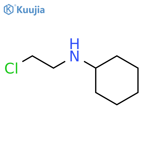 N-(2-chloroethyl)cyclohexanamine;hydrochloride structure