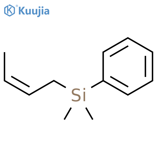 Silane, 2-butenyldimethylphenyl-, (Z)- structure