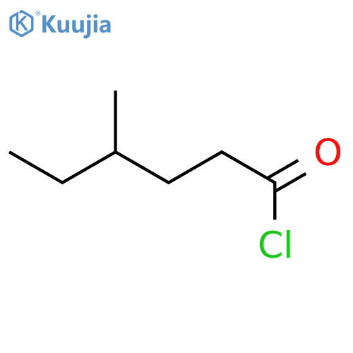 Hexanoyl chloride, 4-methyl- structure