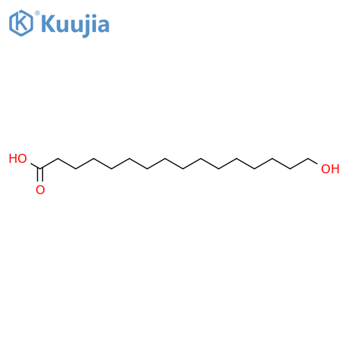 16-Hydroxyhexadecanoic acid structure