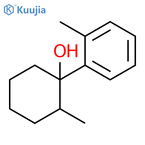 2-methyl-1-(2-methylphenyl)cyclohexan-1-ol structure
