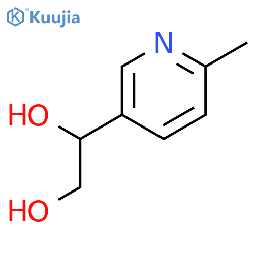 1,2-Ethanediol, 1-(6-methyl-3-pyridinyl)- structure