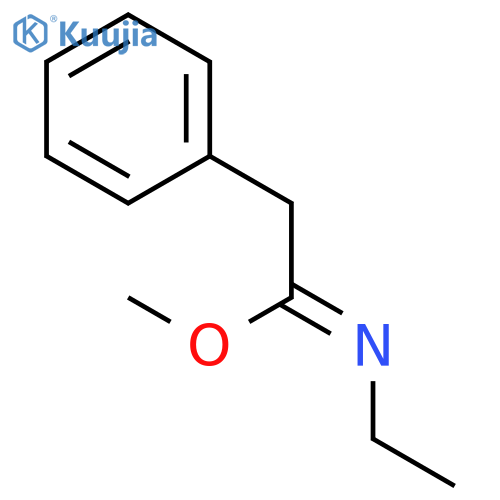 Benzeneethanimidic acid, N-ethyl-, methyl ester structure